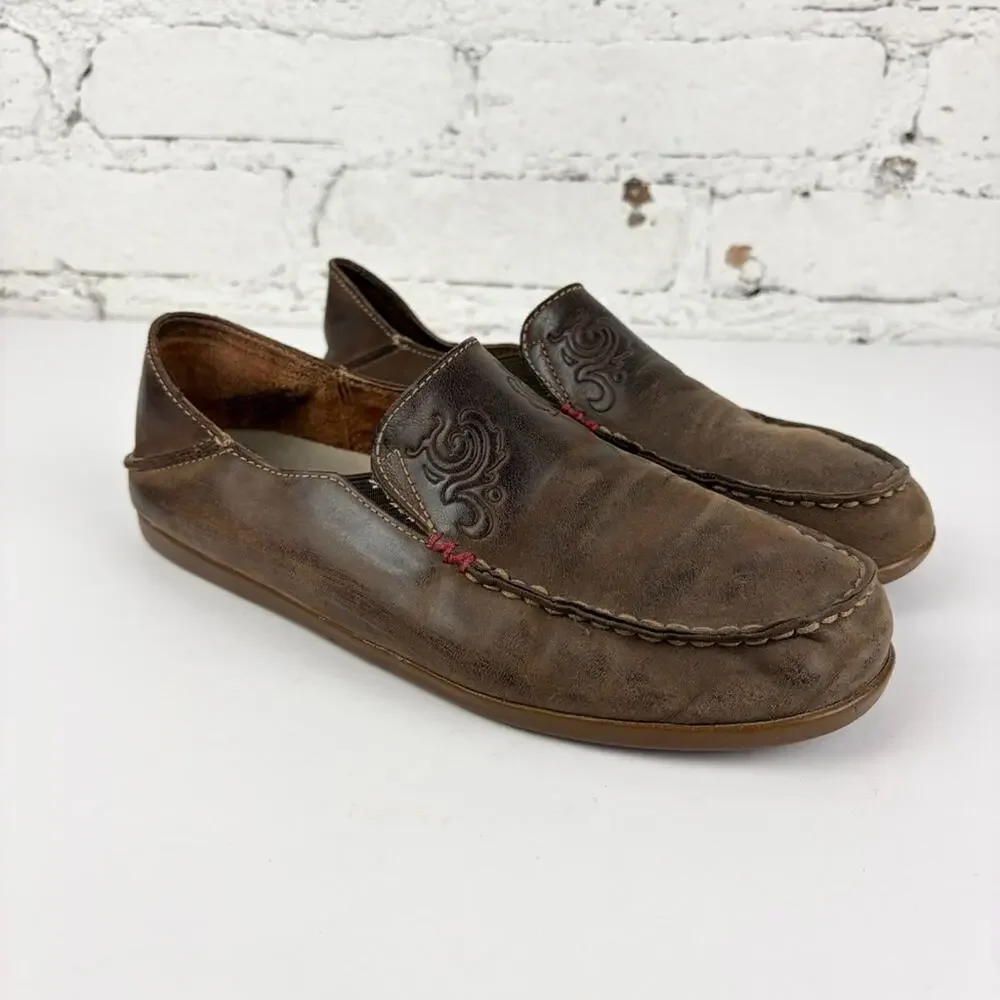 OluKai brown nubuck